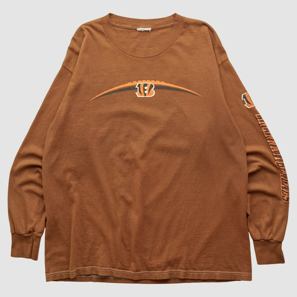Cincinnati Bengals 2000s Long Sleeve T-shirt - Brown T-shirts