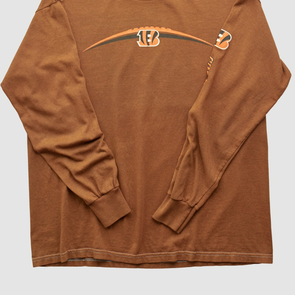 Cincinnati Bengals 2000s Long Sleeve T-shirt - Brown T-shirts