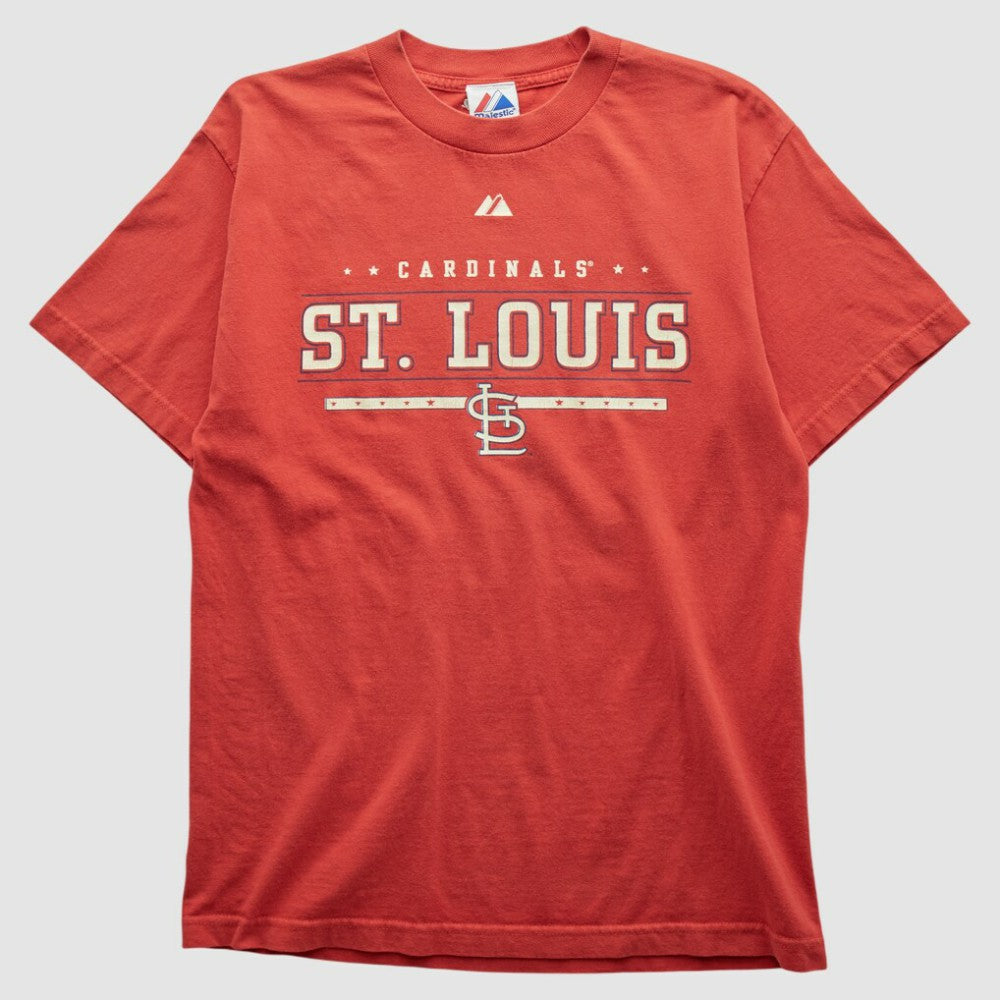 St. Louis Cardinals Majestic 2000s T-shirt - Red - Vintage T-shirts