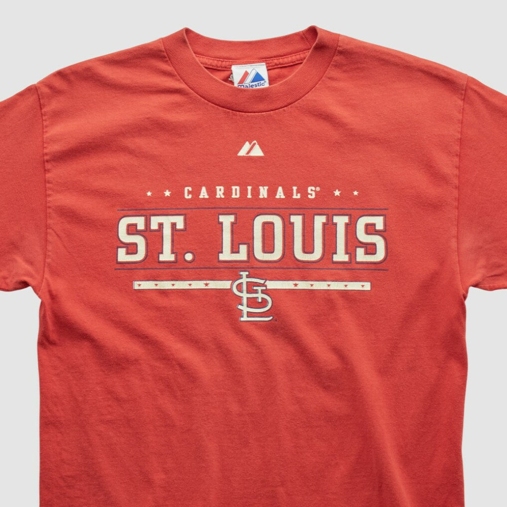 St. Louis Cardinals Majestic 2000s T-shirt - Red - Vintage T-shirts