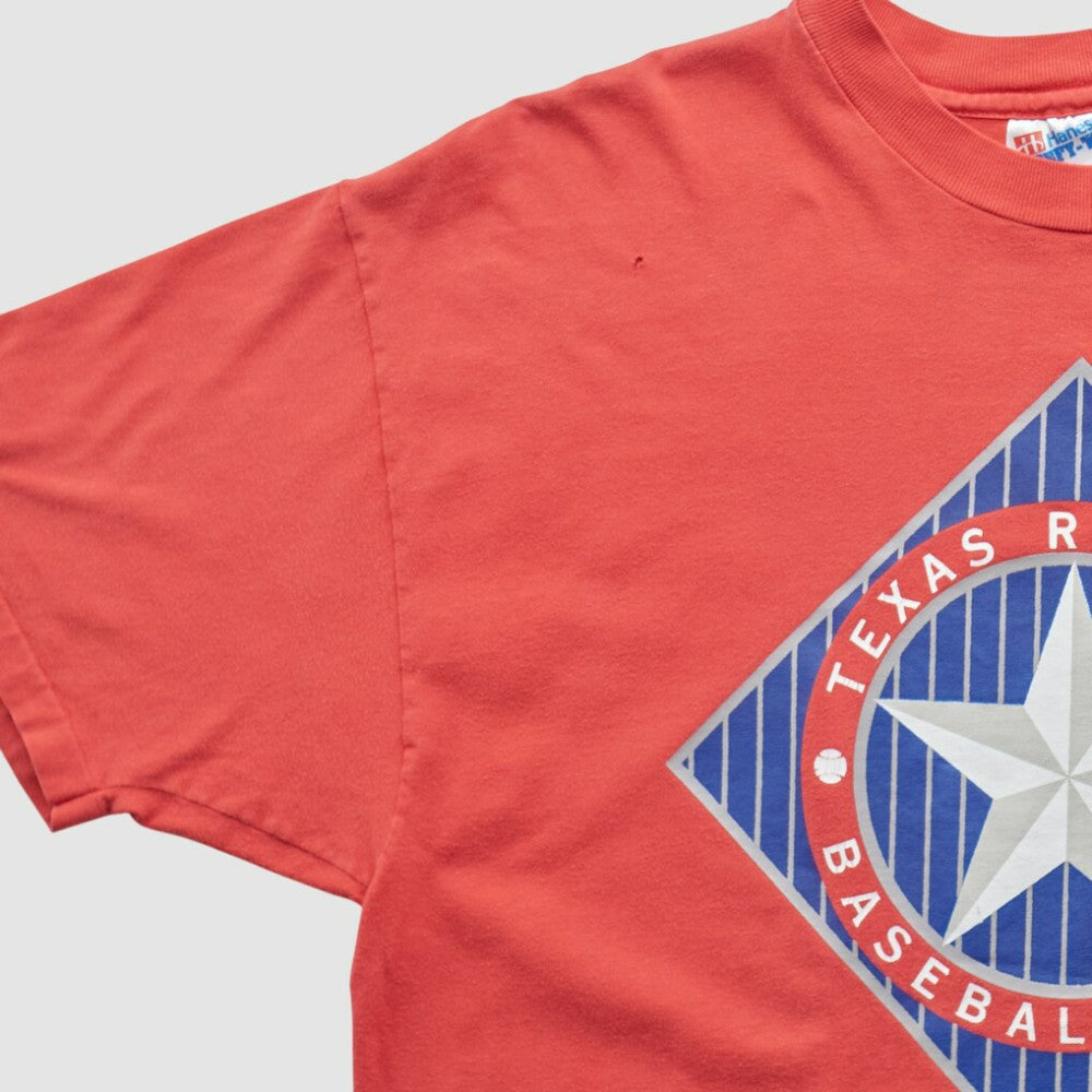 Texas Rangers Hanes 90s T-shirt - Red - Vintage T-shirts