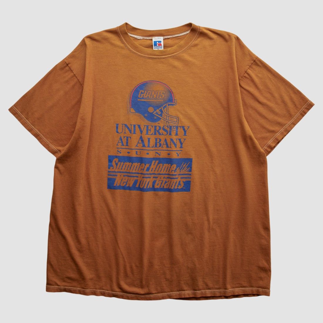 New York Giants Russell 90s T-shirt - Orange T-shirts