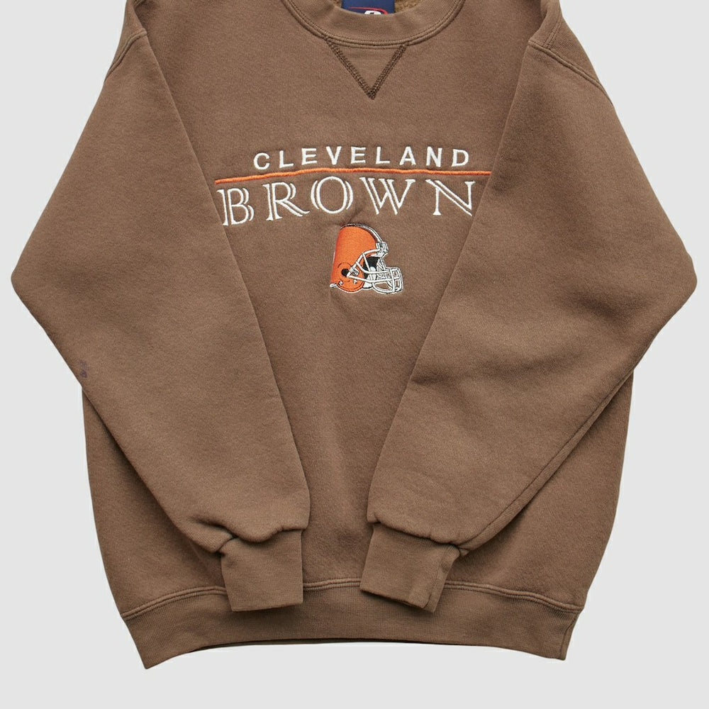 Cleveland Browns Pro Player 2000s Pullover Sweatshirt - Brown Pullover