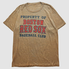 Boston Red Sox 80s T-shirt - Tan - Vintage T-shirts