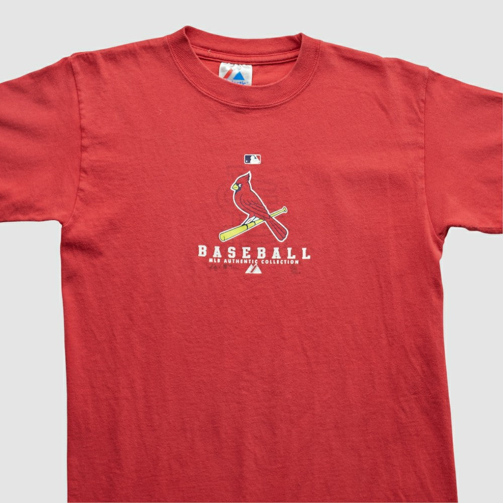 St. Louis Cardinals Majestic 2008 T-shirt - Red - Vintage T-shirts