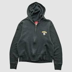 Pittsburgh Steelers NFL 2000s Hooded Full Zip Sweatshirt - Black Sweatshirts