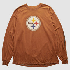 Pittsburgh Steelers Gildan 2000s Long Sleeve T-shirt - Brown T-shirts