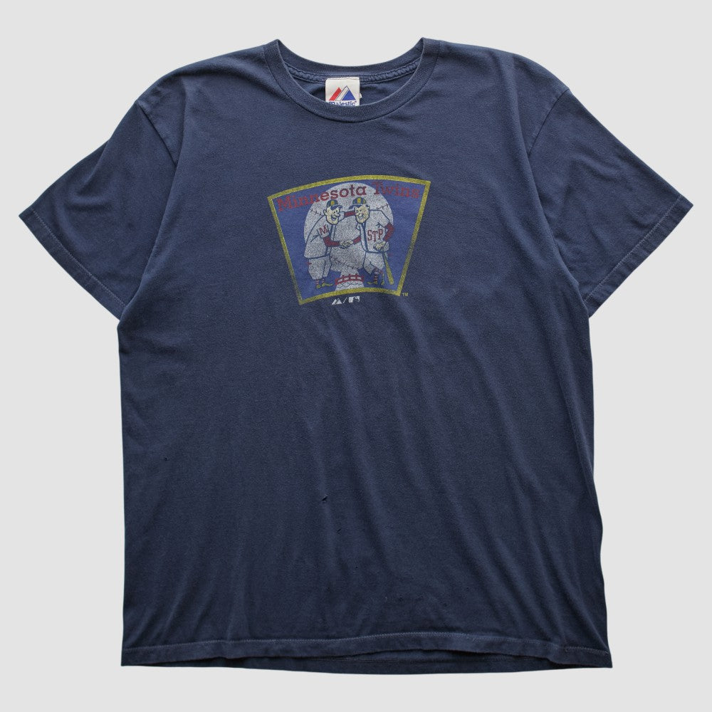 Minnesota Twins Majestic 2010s T-shirt - Navy - Vintage T-shirts