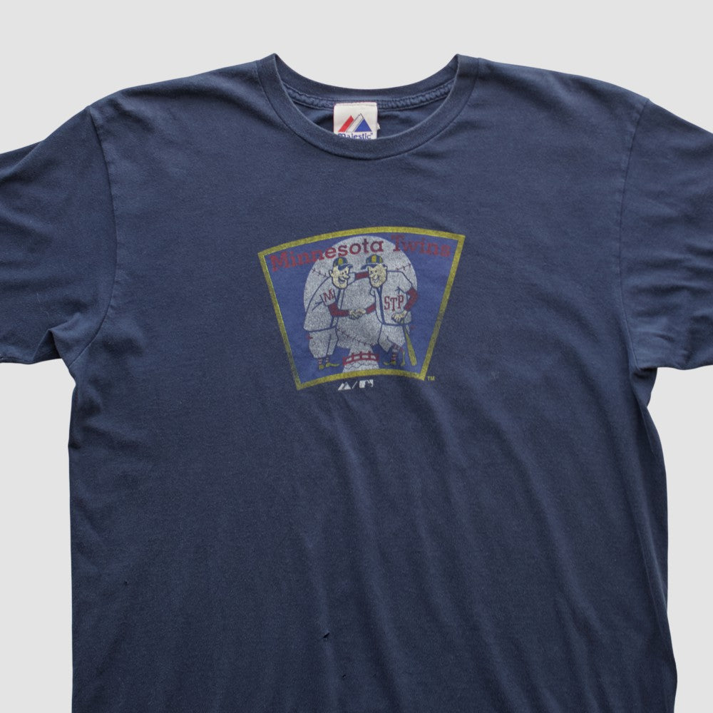 Minnesota Twins Majestic 2010s T-shirt - Navy - Vintage T-shirts
