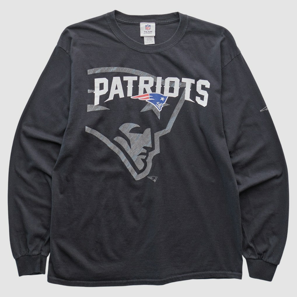 New England Patriots NFL 2010s Long Sleeve T-shirt - Black T-shirts