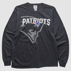 New England Patriots NFL 2010s Long Sleeve T-shirt - Black T-shirts