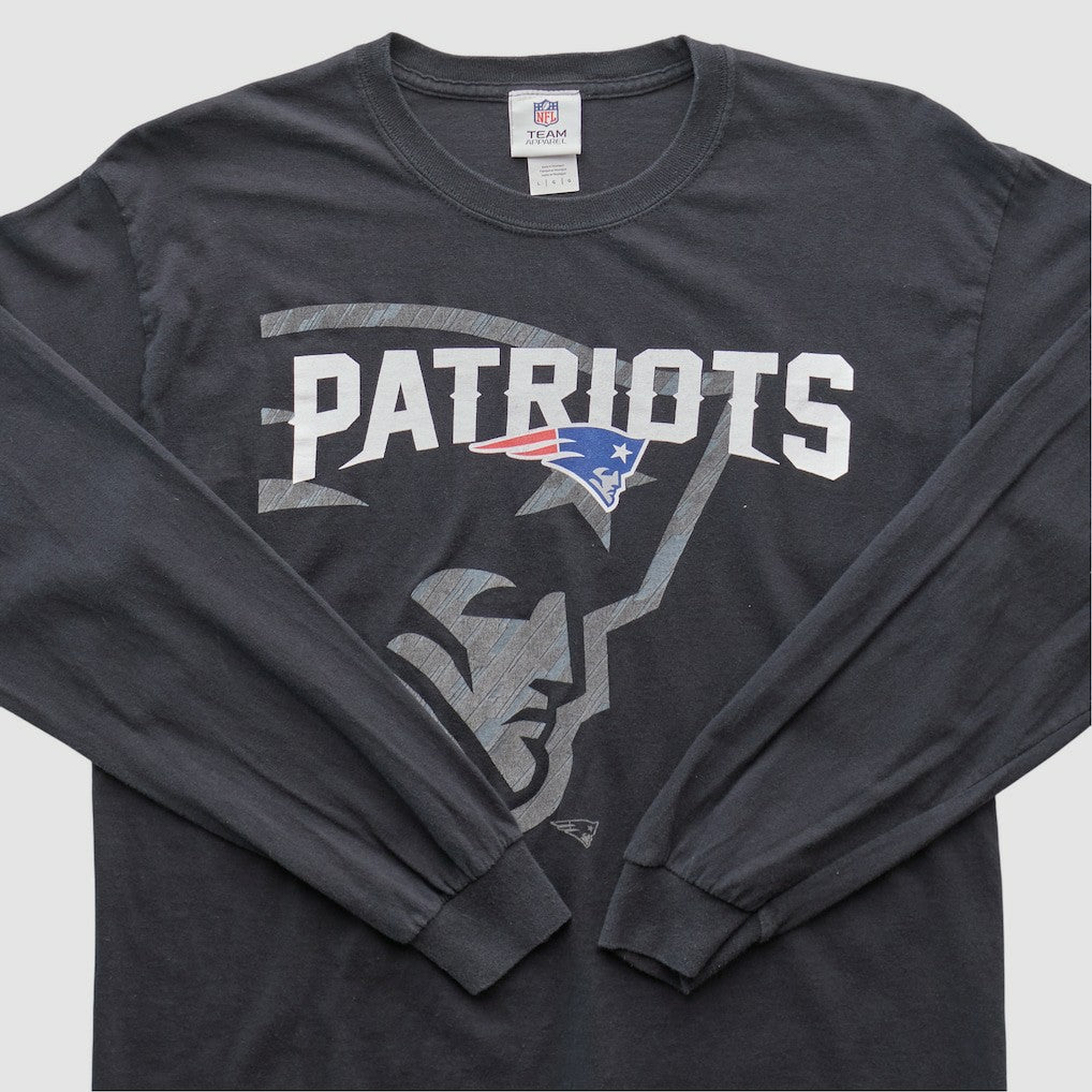 New England Patriots NFL 2010s Long Sleeve T-shirt - Black T-shirts