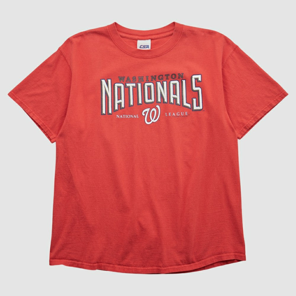 Washington Nationals CSA 2000s T-shirt - Red - Vintage T-shirts