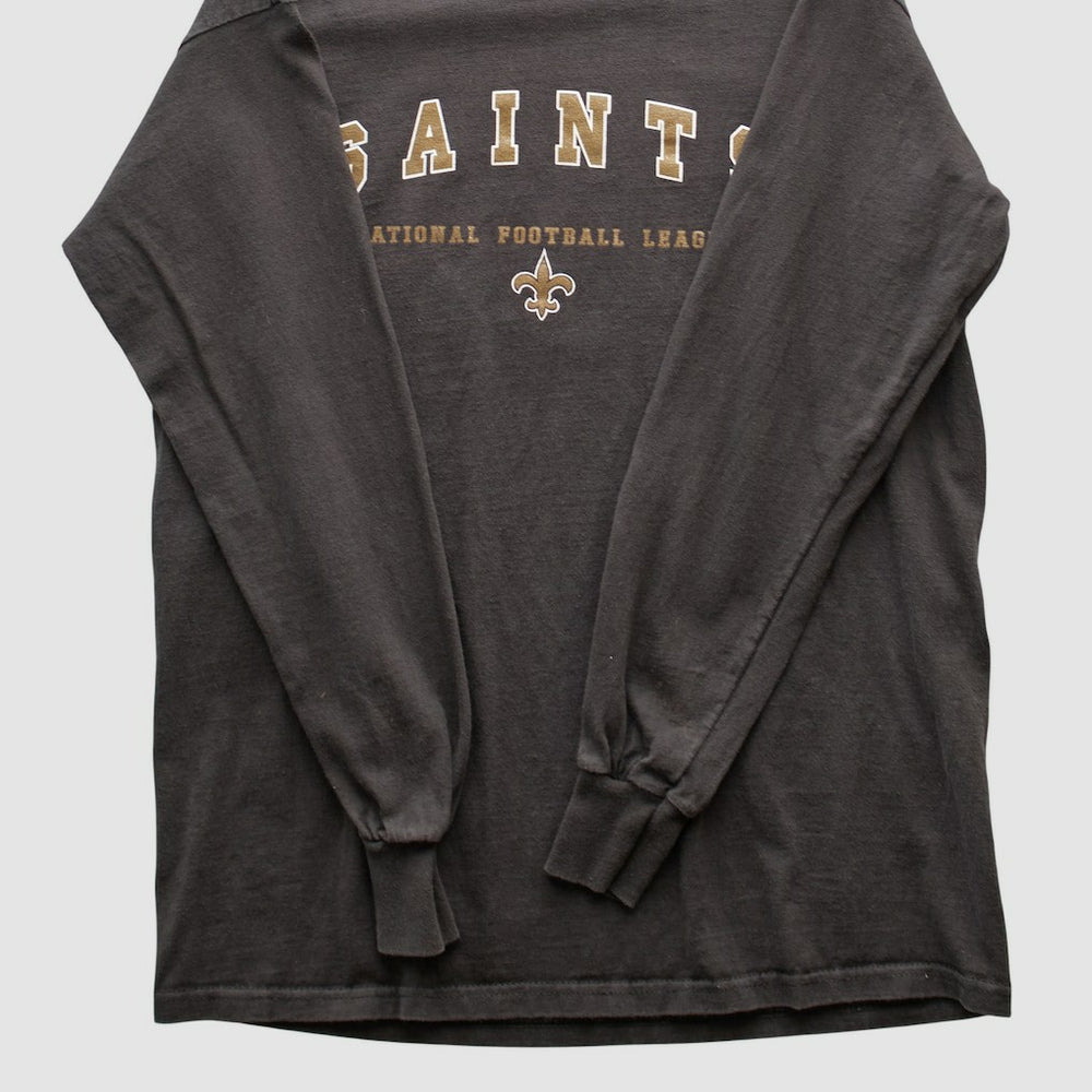 New Orleans Saints NFL 2000s Long Sleeve T-shirt - Charcoal T-shirts