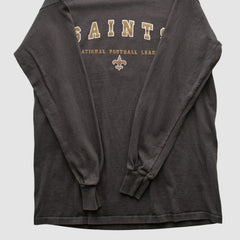 New Orleans Saints NFL 2000s Long Sleeve T-shirt - Charcoal T-shirts