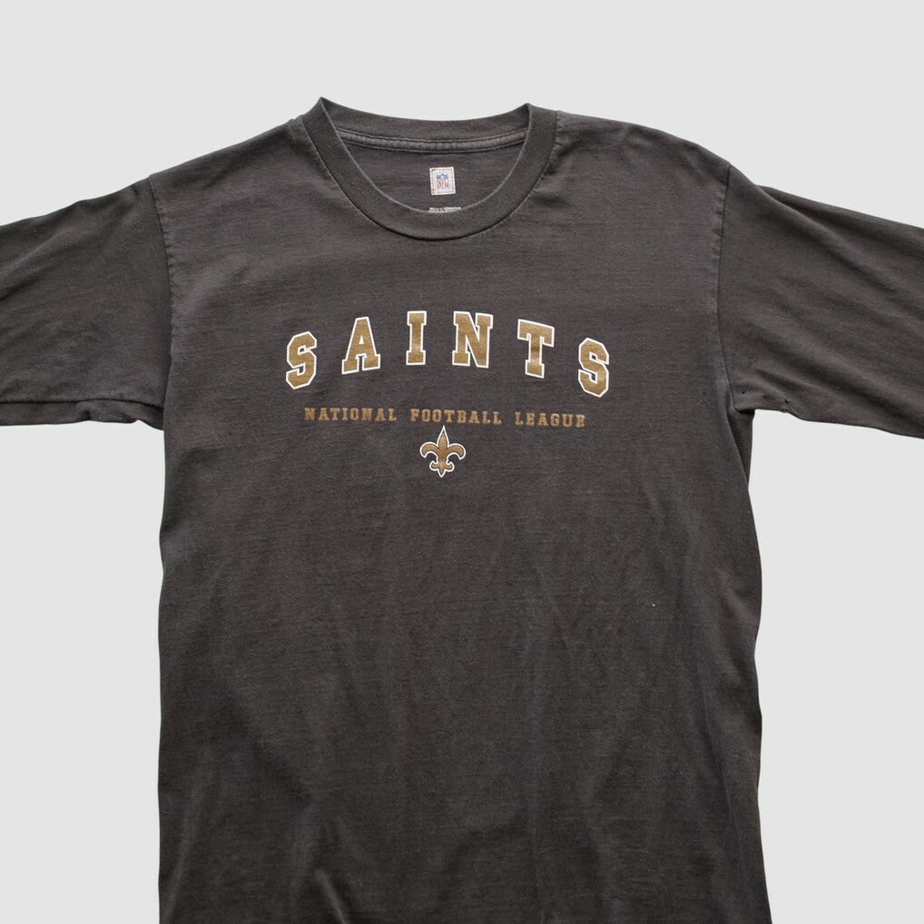 New Orleans Saints NFL 2000s Long Sleeve T-shirt - Charcoal T-shirts