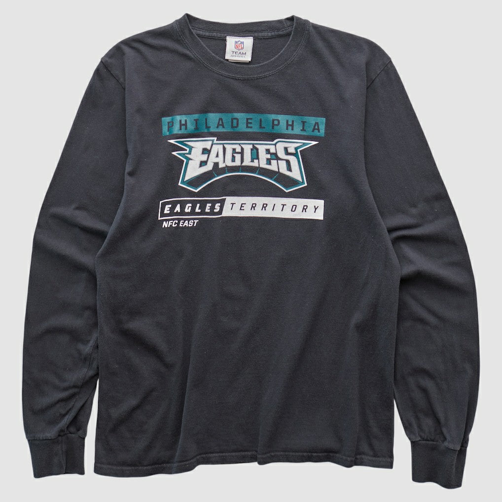 Philadelphia Eagles NFL 2010s Long Sleeve T-shirt - Black T-shirts