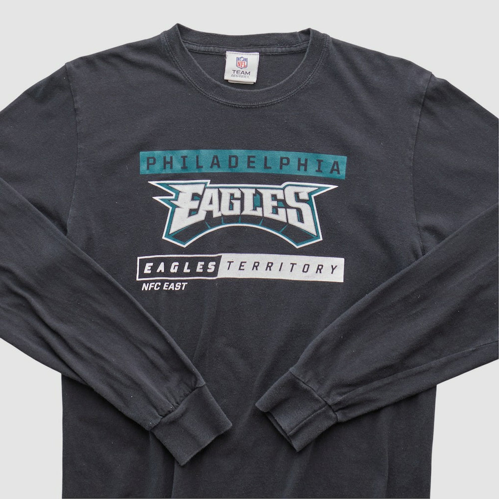 Philadelphia Eagles NFL 2010s Long Sleeve T-shirt - Black T-shirts