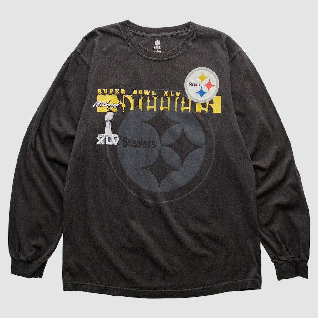 Pittsburgh Steelers NFL 2011 Long Sleeve T-shirt - Black T-shirts
