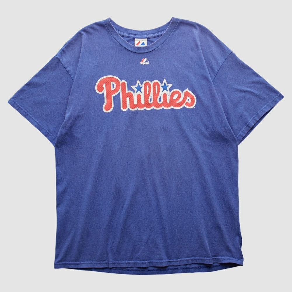 Philadelphia Phillies Majestic 2010s T-shirt - Blue - Vintage T-shirts