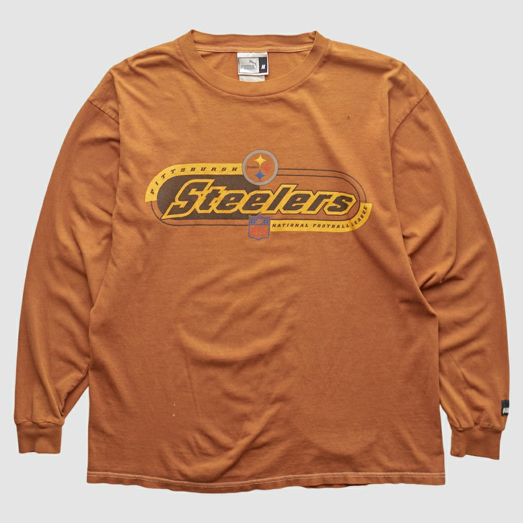 Pittsburgh Steelers 2000s Long Sleeve T-shirt - Brown T-shirts