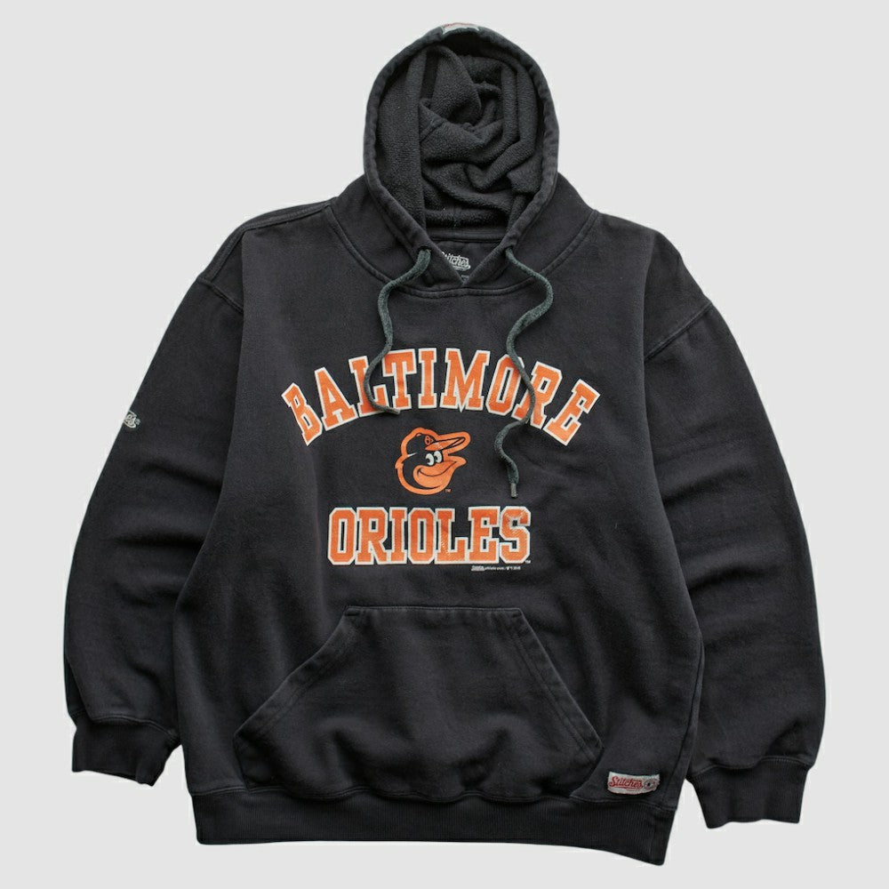 Baltimore Orioles Stitches 2015 Hooded Pullover Sweatshirt - Black - XVintage Pullover