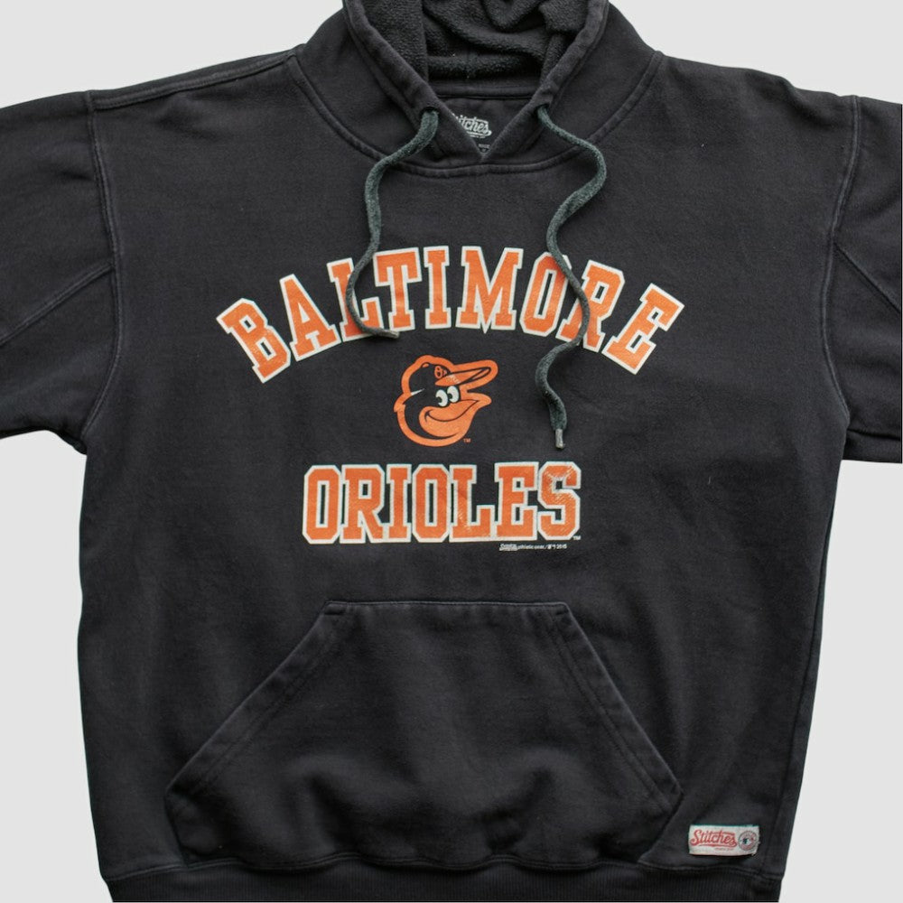 Baltimore Orioles Stitches 2015 Hooded Pullover Sweatshirt - Black - XVintage Pullover