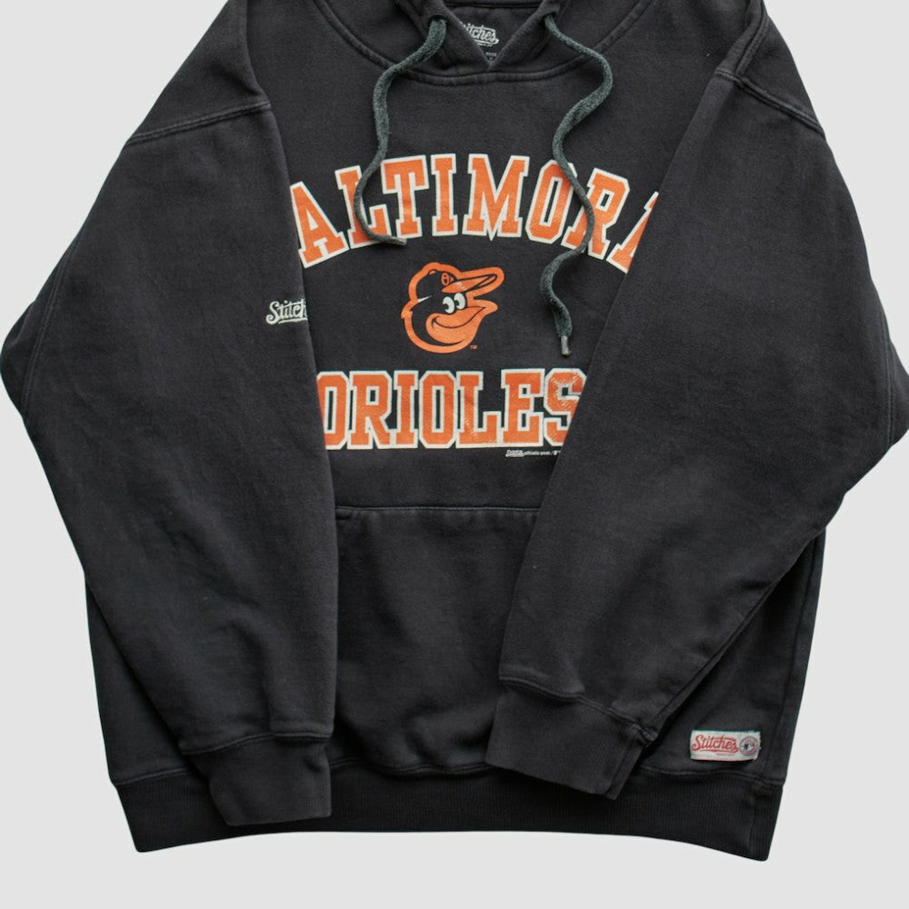 Baltimore Orioles Stitches 2015 Hooded Pullover Sweatshirt - Black - XVintage Pullover