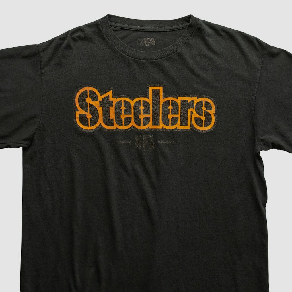 Pittsburgh Steelers NFL 2000s Long Sleeve T-shirt - Black T-shirts