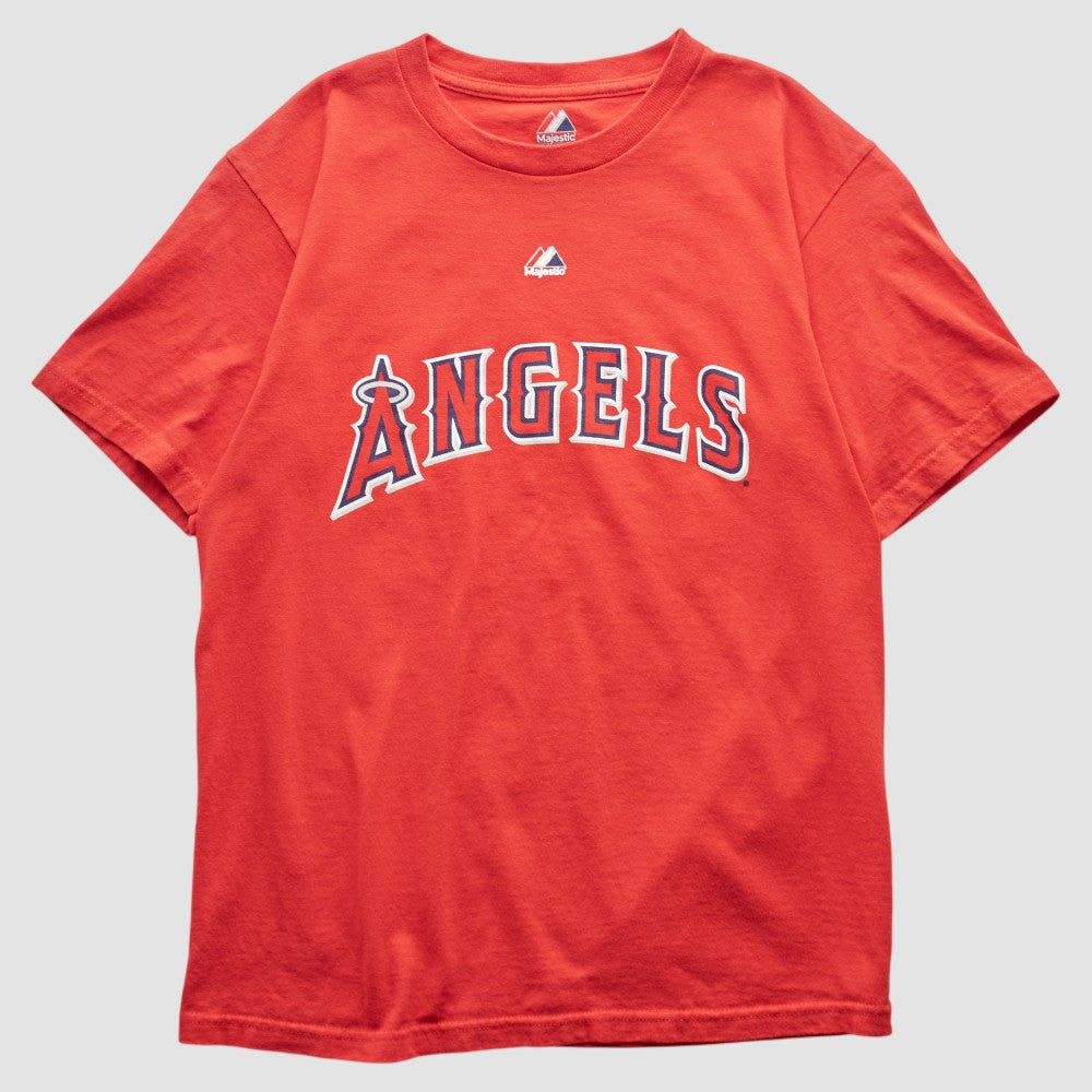 Los Angeles Angels Majestic 2000s T-shirt - Red - XVintage T-shirts