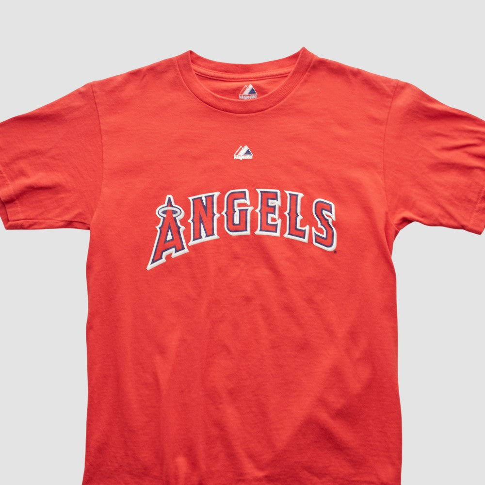 Los Angeles Angels Majestic 2000s T-shirt - Red - XVintage T-shirts