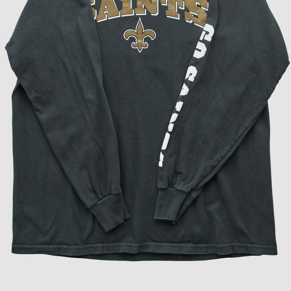New Orleans Saints NFL 2000s Long Sleeve T-shirt - Black T-shirts