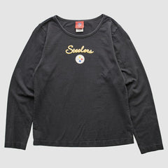 Pittsburgh Steelers NFL 2000s Long Sleeve T-shirt - Black T-shirts