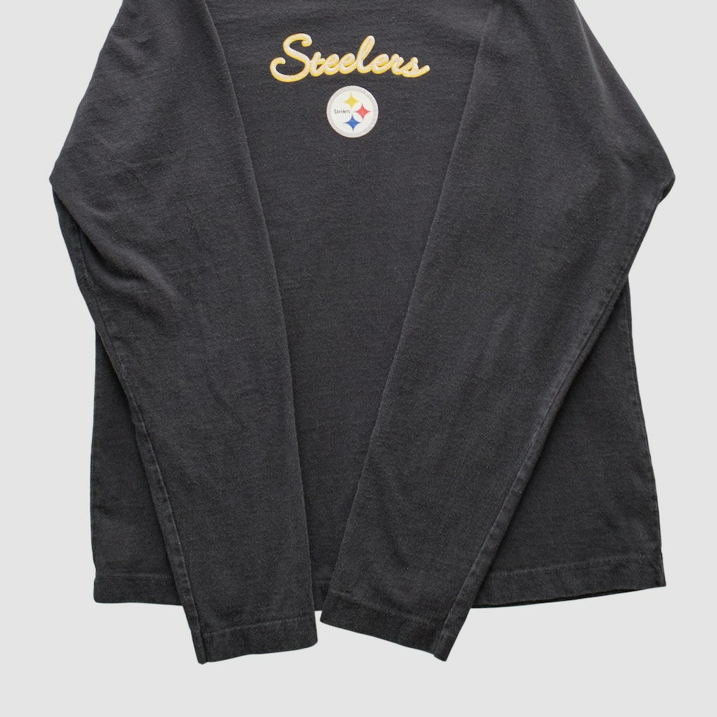 Pittsburgh Steelers NFL 2000s Long Sleeve T-shirt - Black T-shirts
