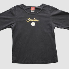 Pittsburgh Steelers NFL 2000s Long Sleeve T-shirt - Black T-shirts