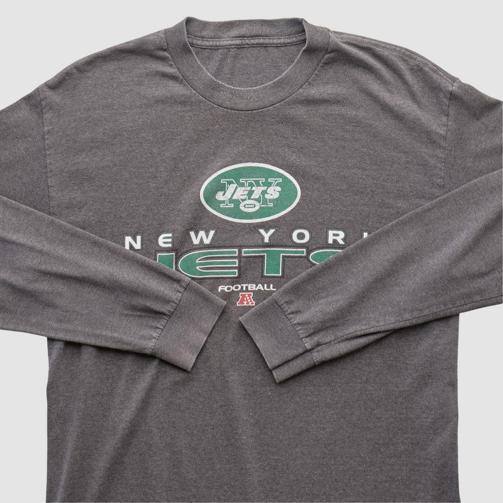 New York Jets 2010s Long Sleeve T-shirt - Dark Heather Gray T-shirts