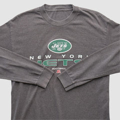 New York Jets 2010s Long Sleeve T-shirt - Dark Heather Gray T-shirts
