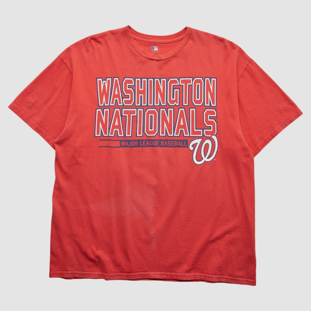 Washington Nationals Genuine Merchandise 2000s T-shirt - Red - Vintage T-shirts