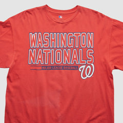 Washington Nationals Genuine Merchandise 2000s T-shirt - Red - Vintage T-shirts