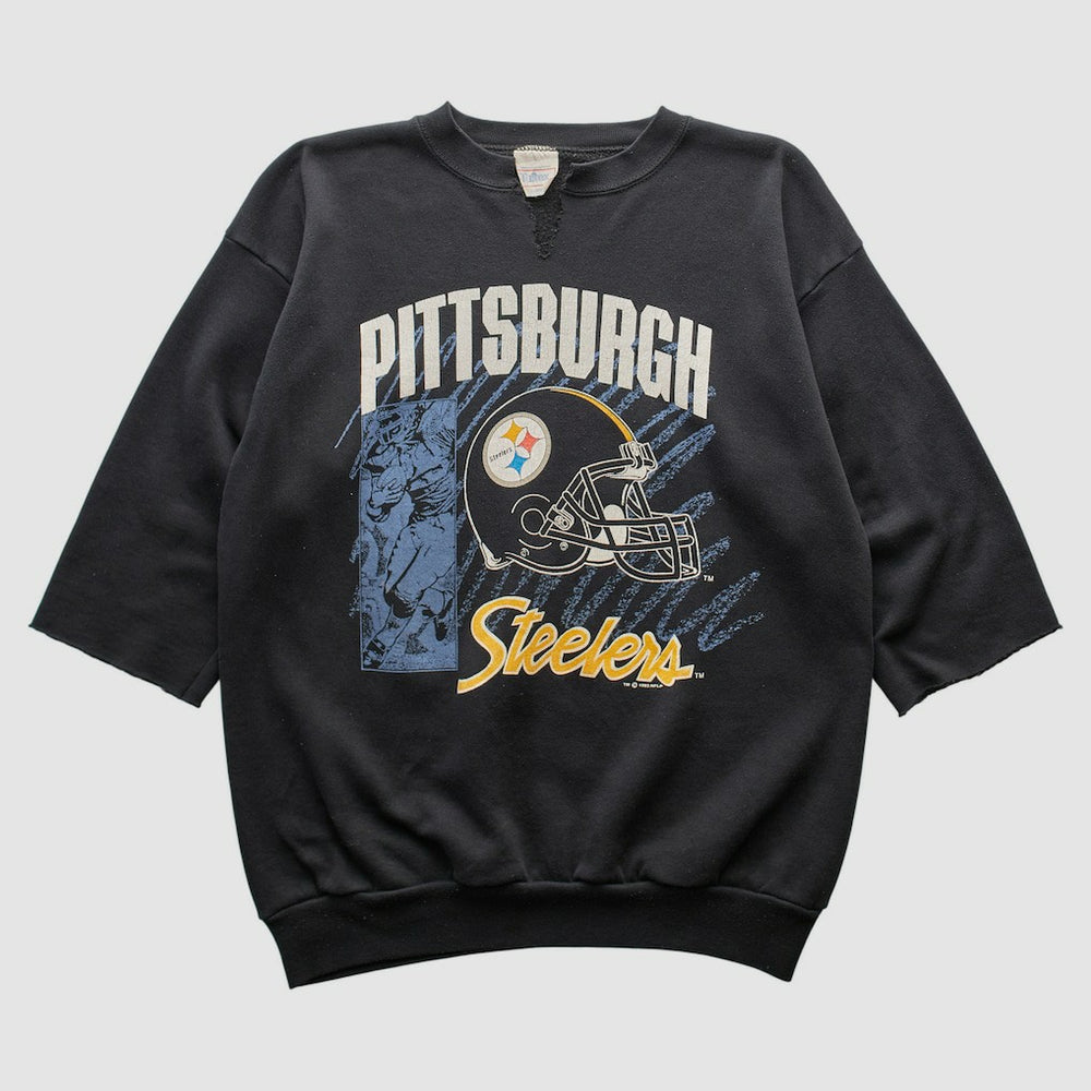 Pittsburgh Steelers Tultex 1992 Pullover Sweatshirt - Black Pullover