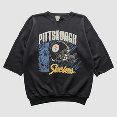 Pittsburgh Steelers Tultex 1992 Pullover Sweatshirt - Black Pullover