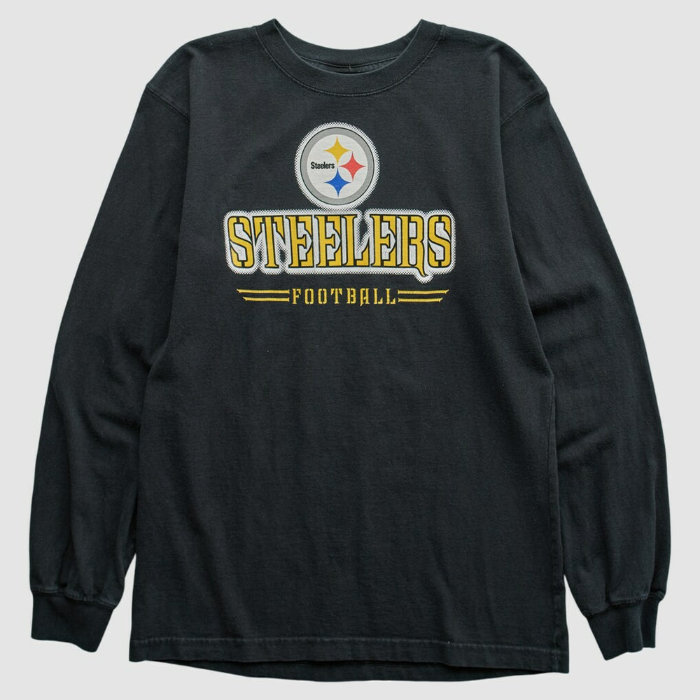 Pittsburgh Steelers Reebok 2000s Long Sleeve T-shirt - Black T-shirts