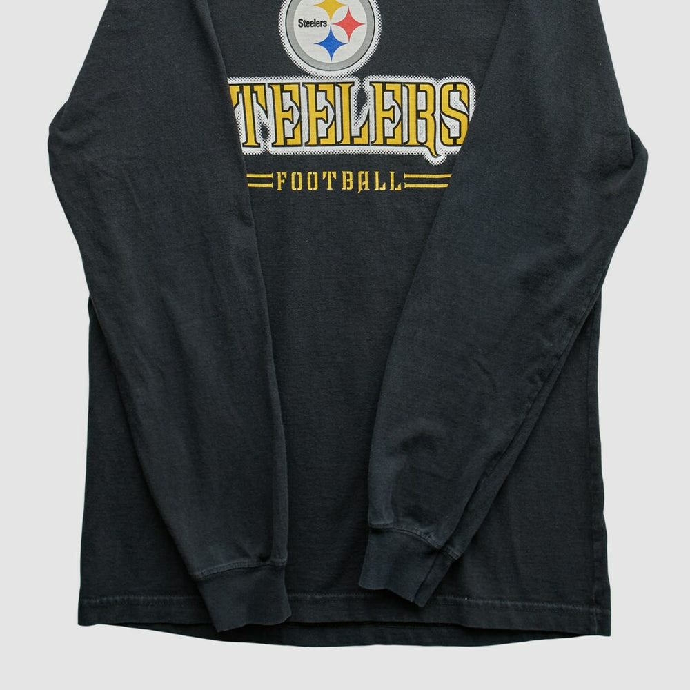 Pittsburgh Steelers Reebok 2000s Long Sleeve T-shirt - Black T-shirts