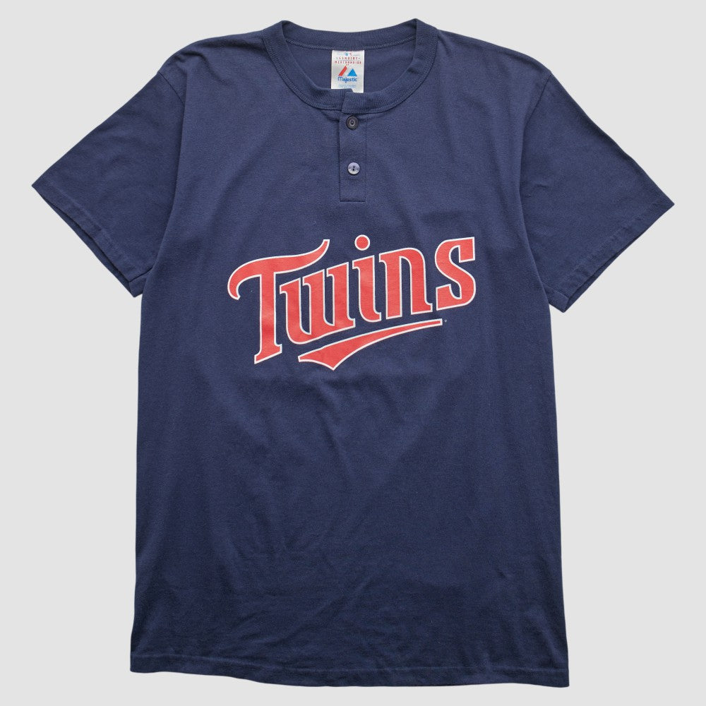 Minnesota Twins Majestic 2000s T-shirt - Navy - Vintage T-shirts