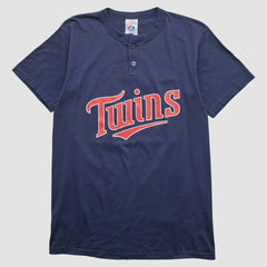 Minnesota Twins Majestic 2000s T-shirt - Navy - Vintage T-shirts