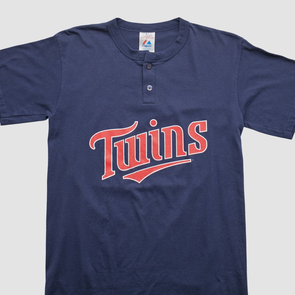 Minnesota Twins Majestic 2000s T-shirt - Navy - Vintage T-shirts