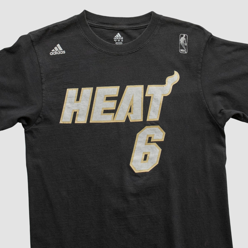Miami Heat 2010s T-shirt Black Vintage - Adidas