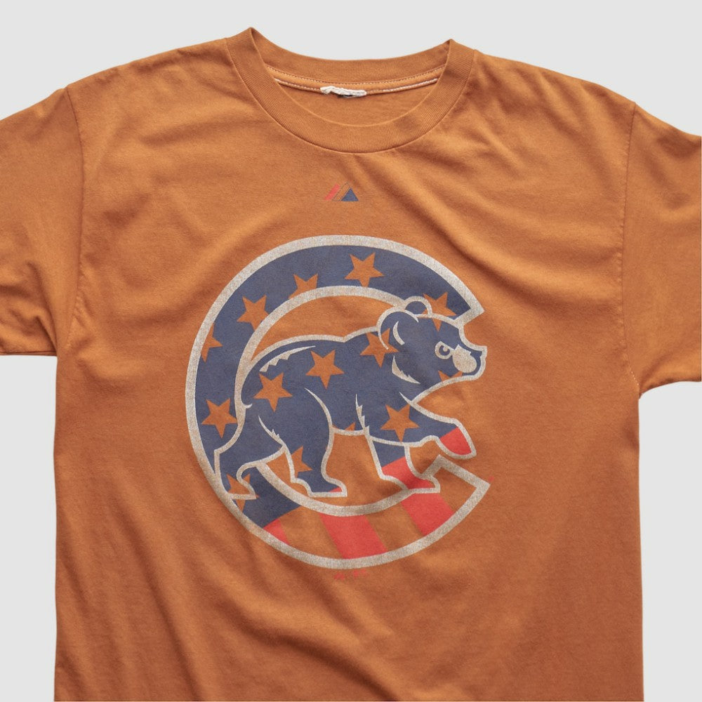 Chicago Cubs Majestic 2000s T-shirt - Orange - Vintage T-shirts