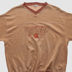Cleveland Browns CRABLE SPORTSWEAR 90s Pullover Sweatshirt - Tan Pullover