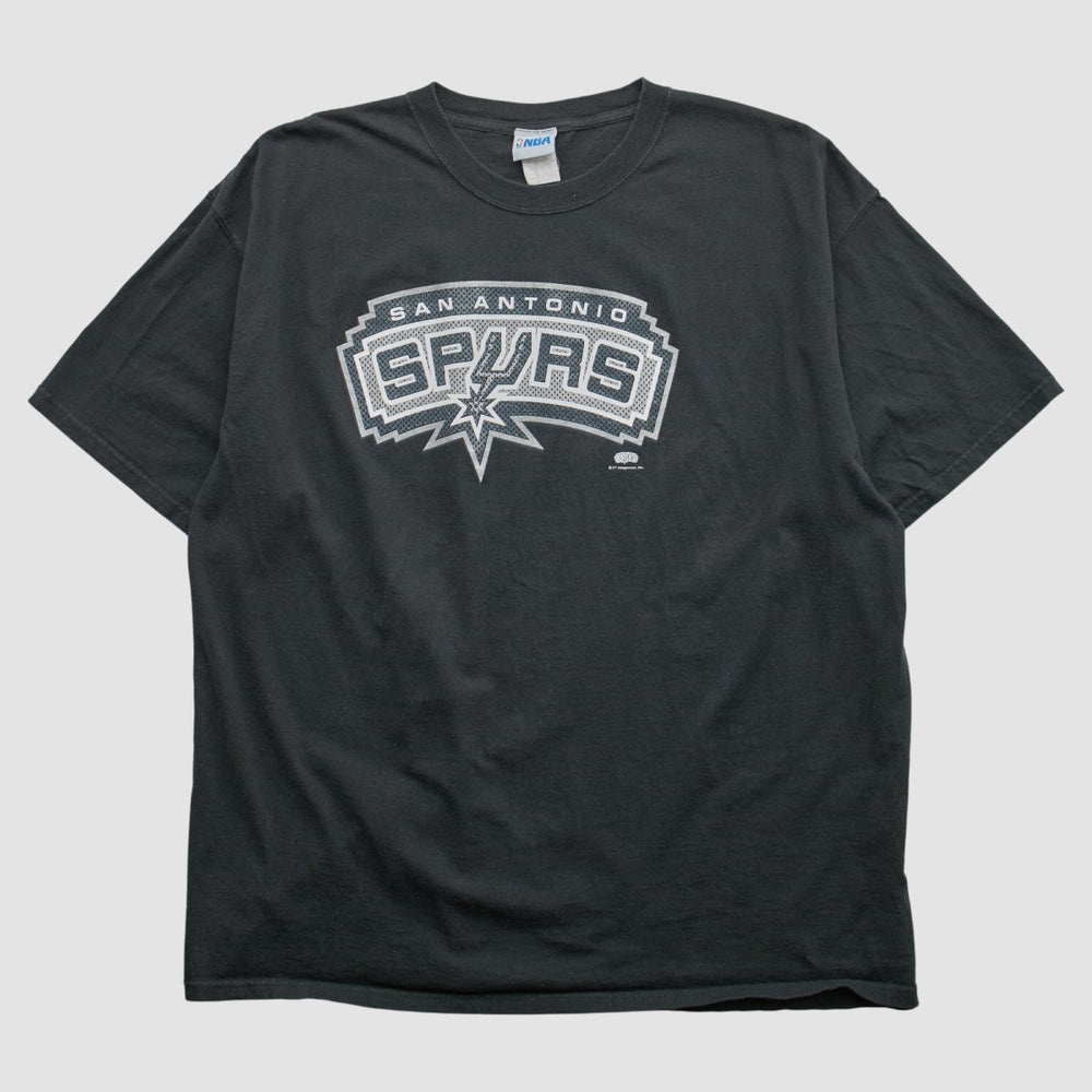 San Antonio Spurs NBA 2000s T-shirt Black Vintage - Vintage
